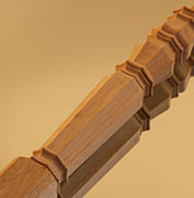 SQUARE TURNED NEWEL POST